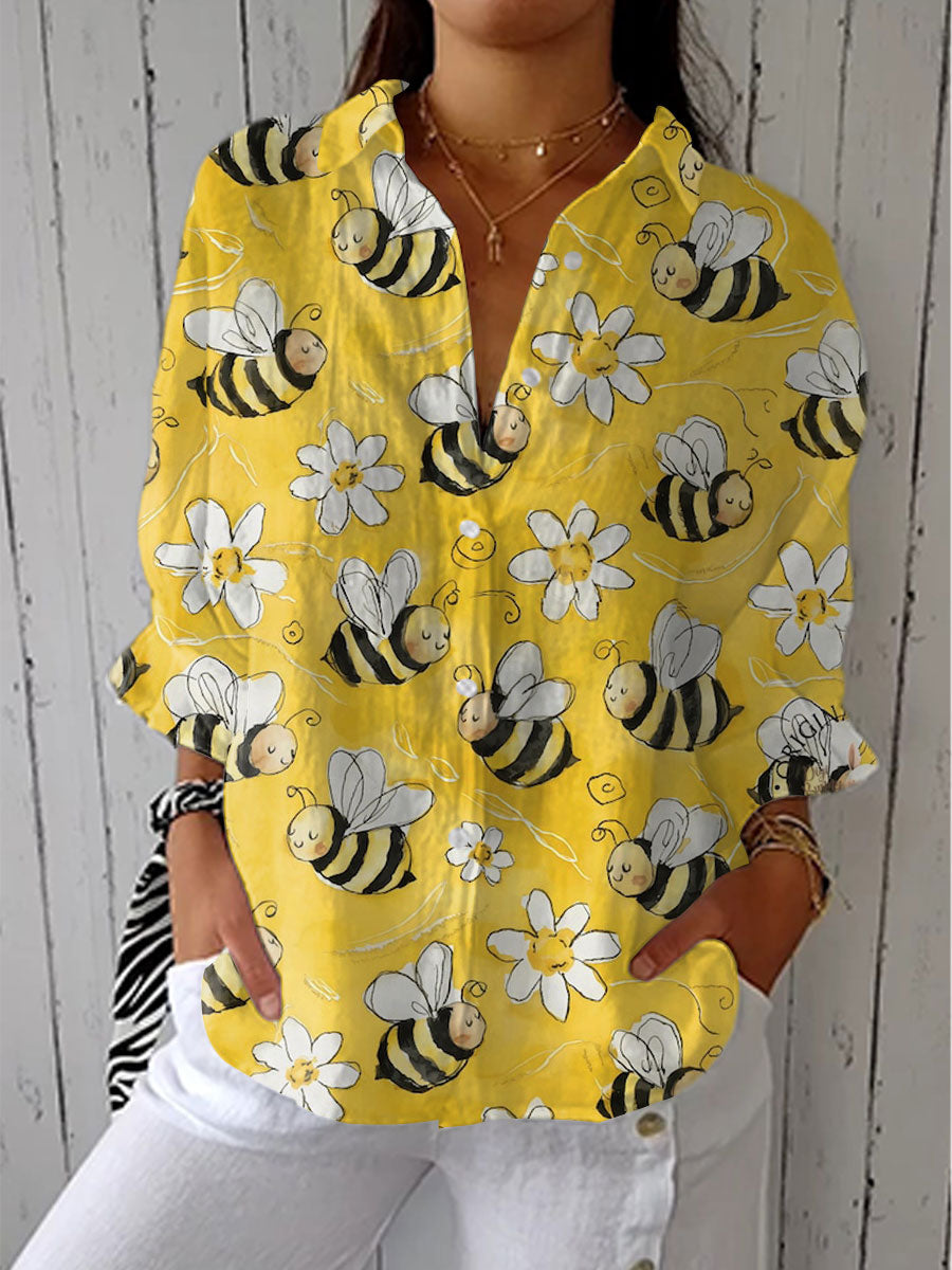 Annie - Bee Blossom Blouse-15542180315509-Mirella Fiore