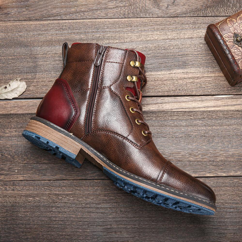 Arden Oxford Leather Boots-15553984299381-Mirella Fiore