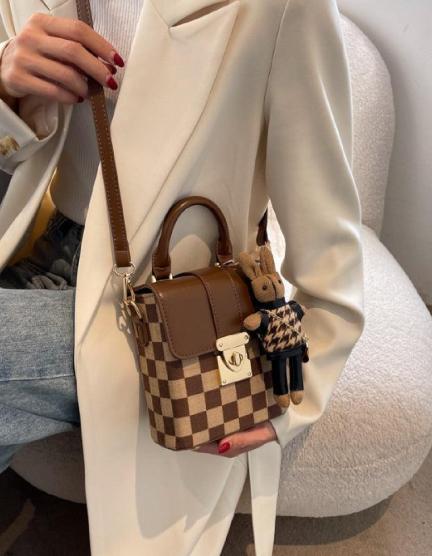 Ardenelle – Argyle flap charm – Crossbody handbag-15209173713269-Nancy & Mae Savannah