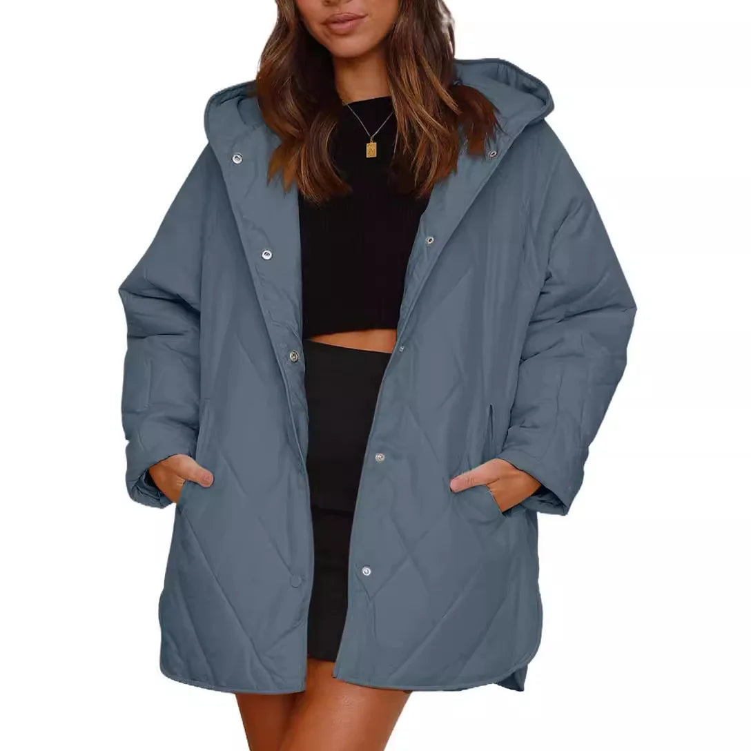 Aria - Quilted Oversized Hooded Coat-15550920196469-Mirella Fiore