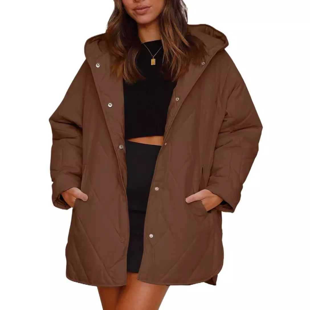 Aria - Quilted Oversized Hooded Coat-15550920196469-Mirella Fiore
