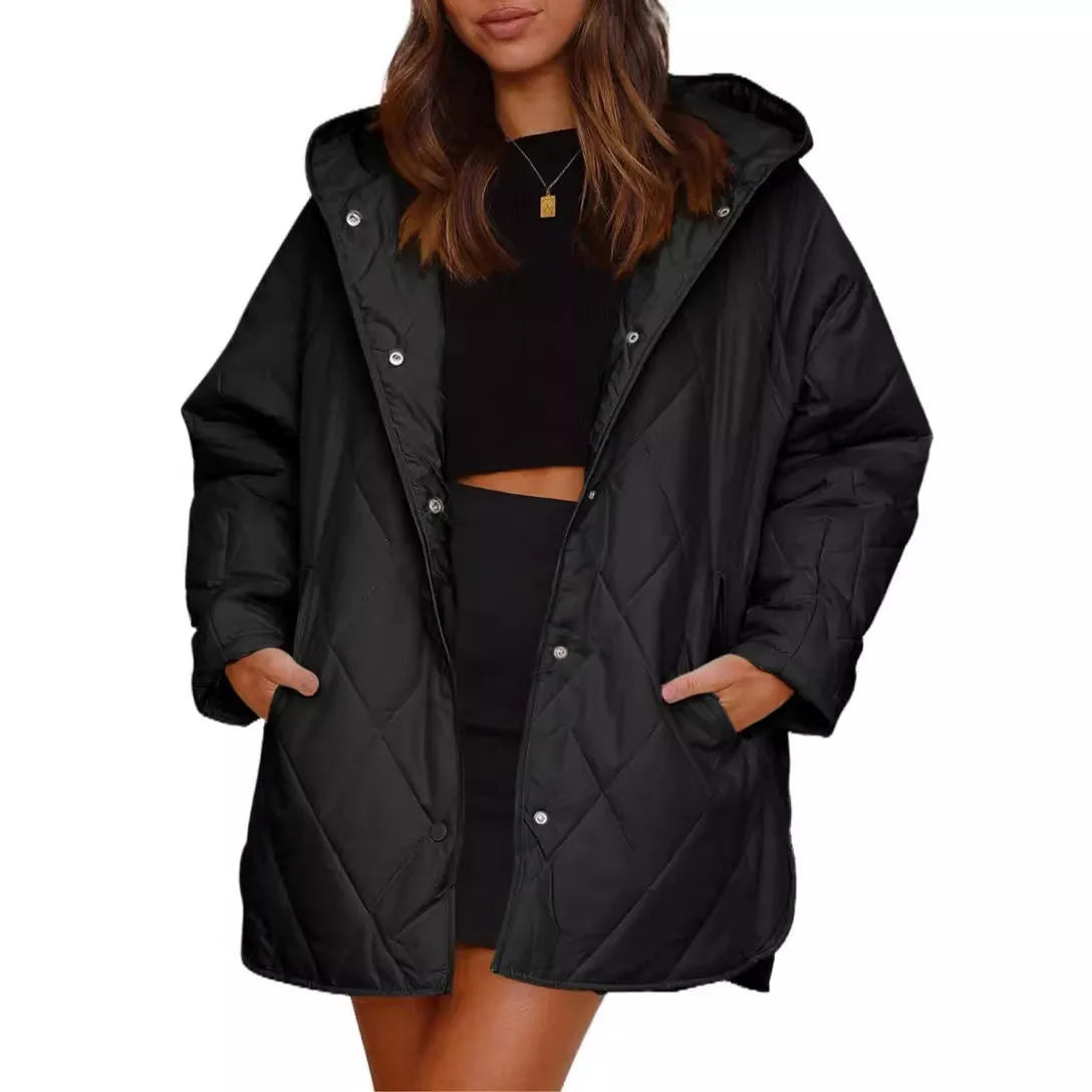 Aria - Quilted Oversized Hooded Coat-15550920196469-Mirella Fiore