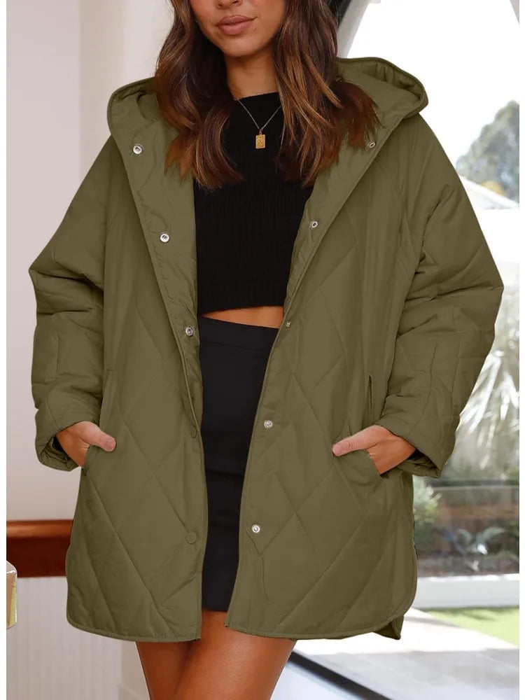 Aria - Quilted Oversized Hooded Coat-15550920196469-Mirella Fiore