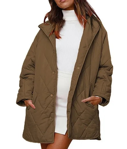 Aria - Quilted Oversized Hooded Coat-15550920196469-Nancy & Mae Savannah