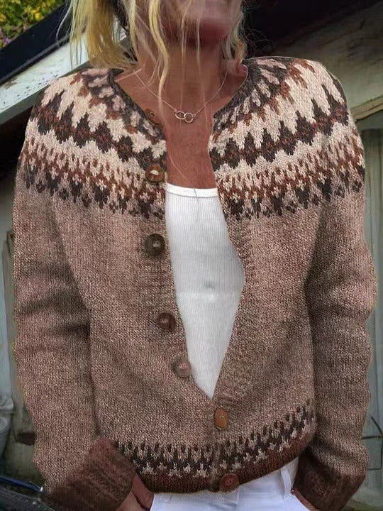 Ariana - Vintage Icelandic Cardigan-15531113644405-Mirella Fiore