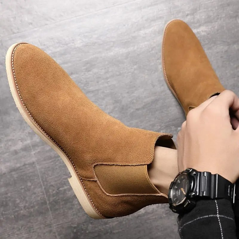 Armendo - Suede Chelsea Boots-15550769922421-Mirella Fiore