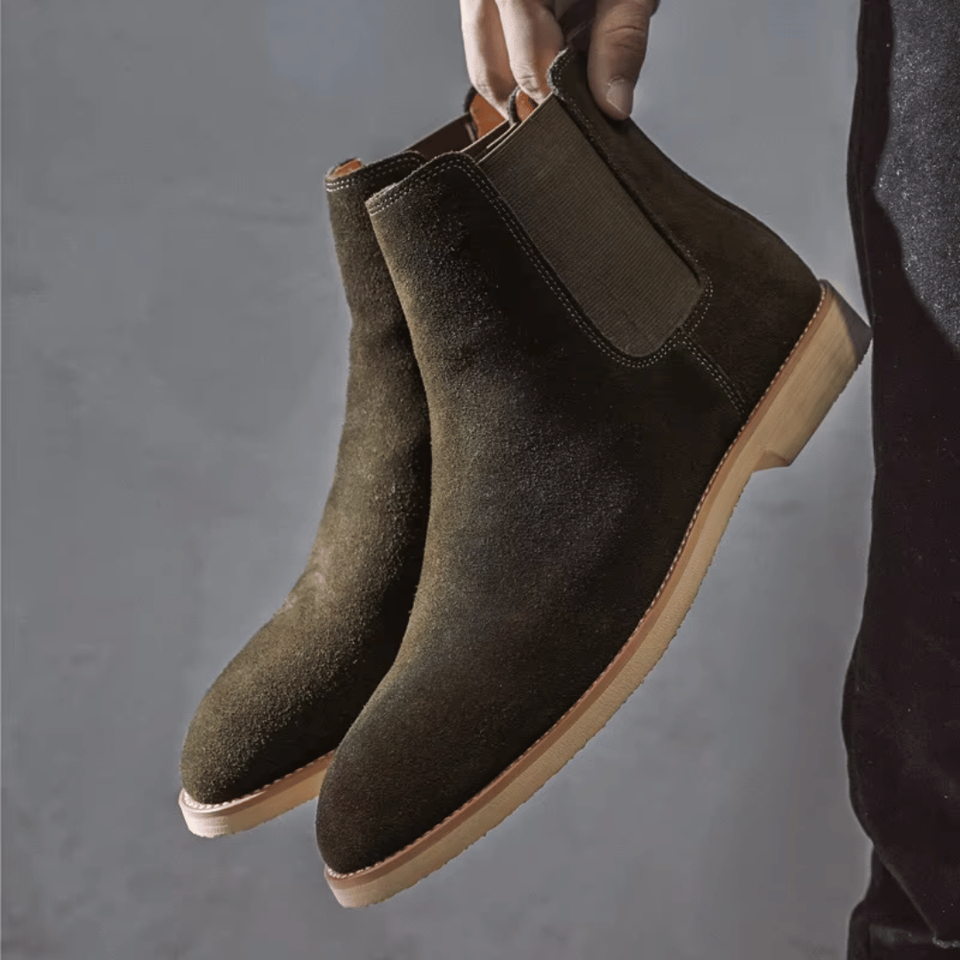 Armendo - Suede Chelsea Boots-15550769922421-Mirella Fiore