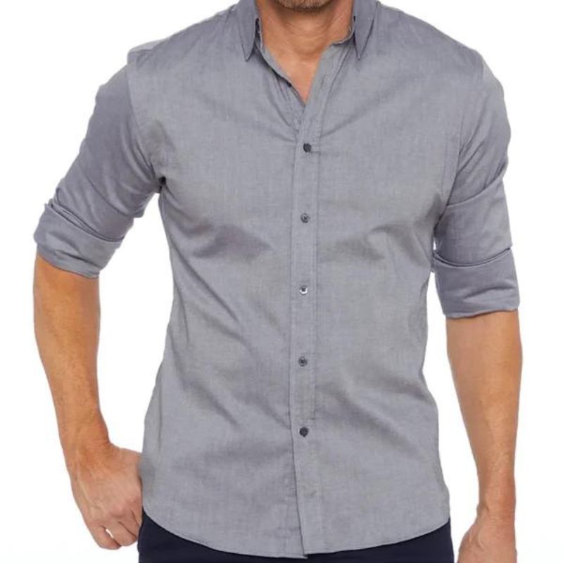 Aston - Wrinkle Free Shirt With Zip-15553985741173-Mirella Fiore