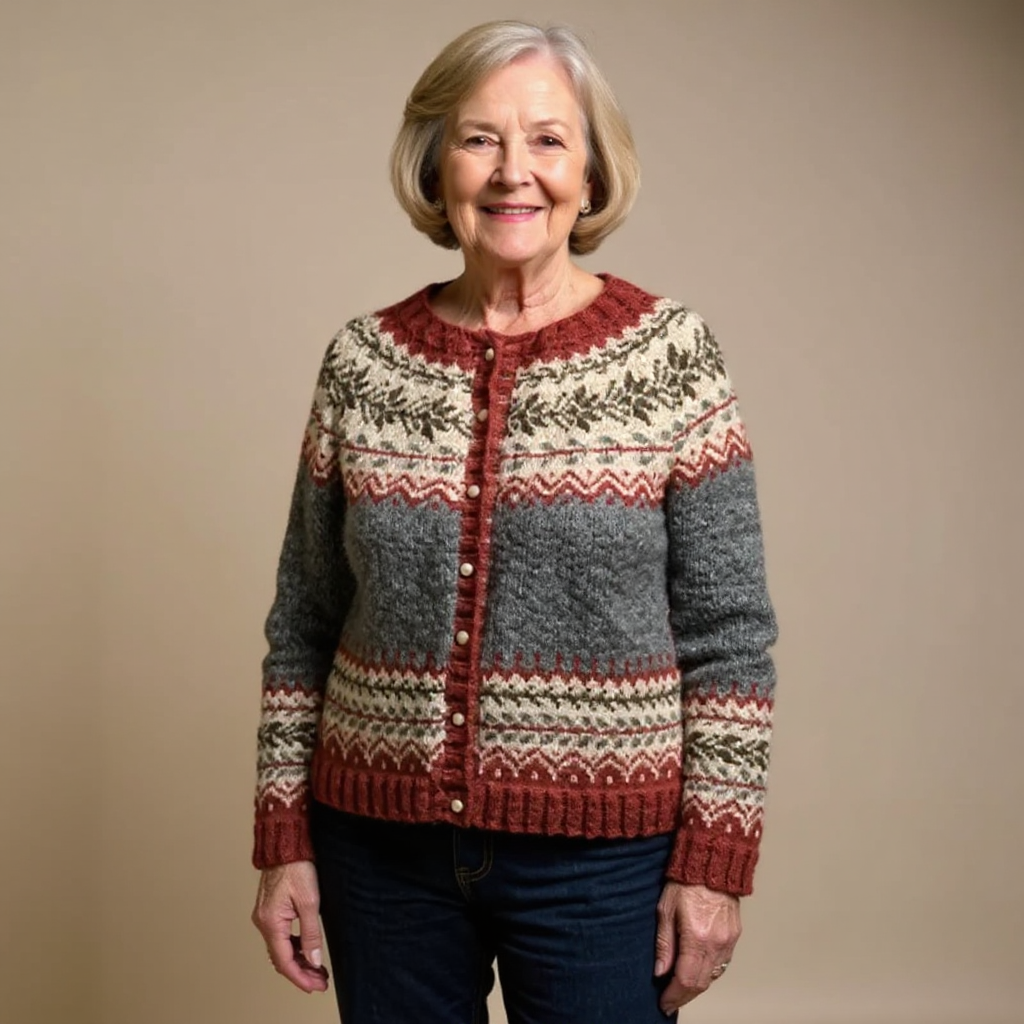 Atasha - Vintage Icelandic Cardigan-15531112399221-Mirella Fiore