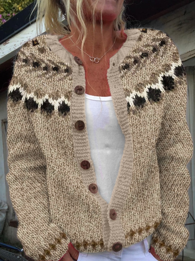 Aubree - Vintage Icelandic Cardigan-15531113578869-Nancy & Mae Savannah