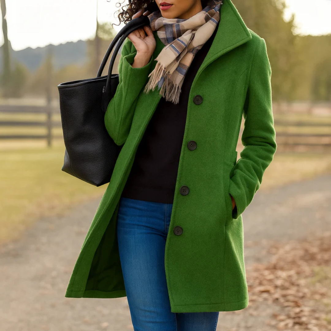 Aurora - Women’s Single-Breasted Coat-15550918885749-Mirella Fiore