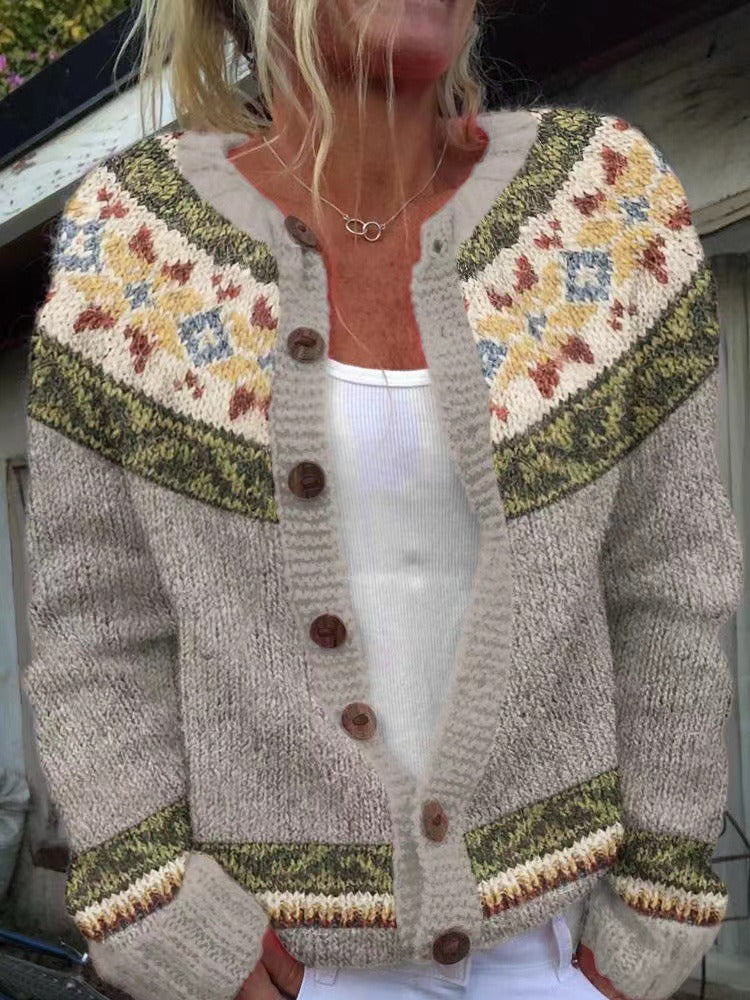 Autumn - Vintage Icelandic Cardigan-15531112989045-Nancy & Mae Savannah