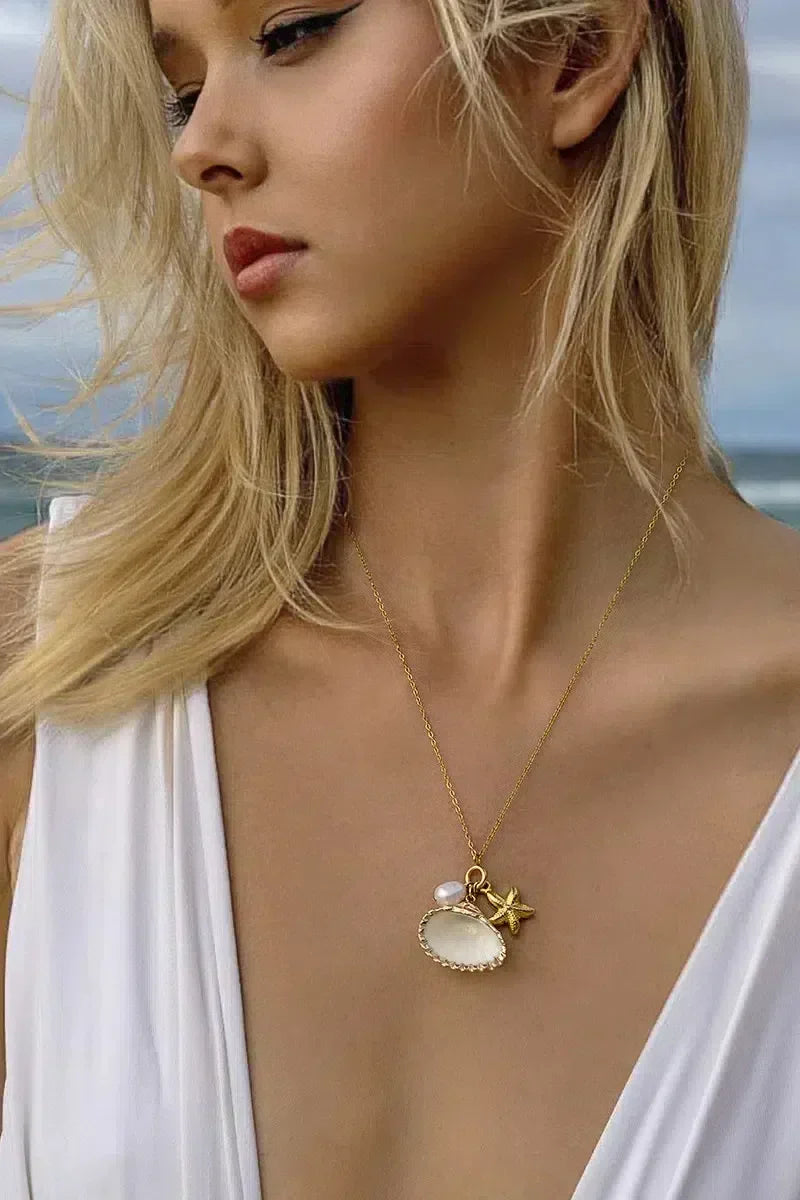 Avenya – Starfish pearl – Necklace-15227799601525-Mirella Fiore
