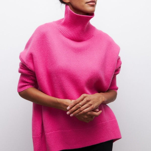 Avery - High Neck Pullover-15550696653173-Mirella Fiore