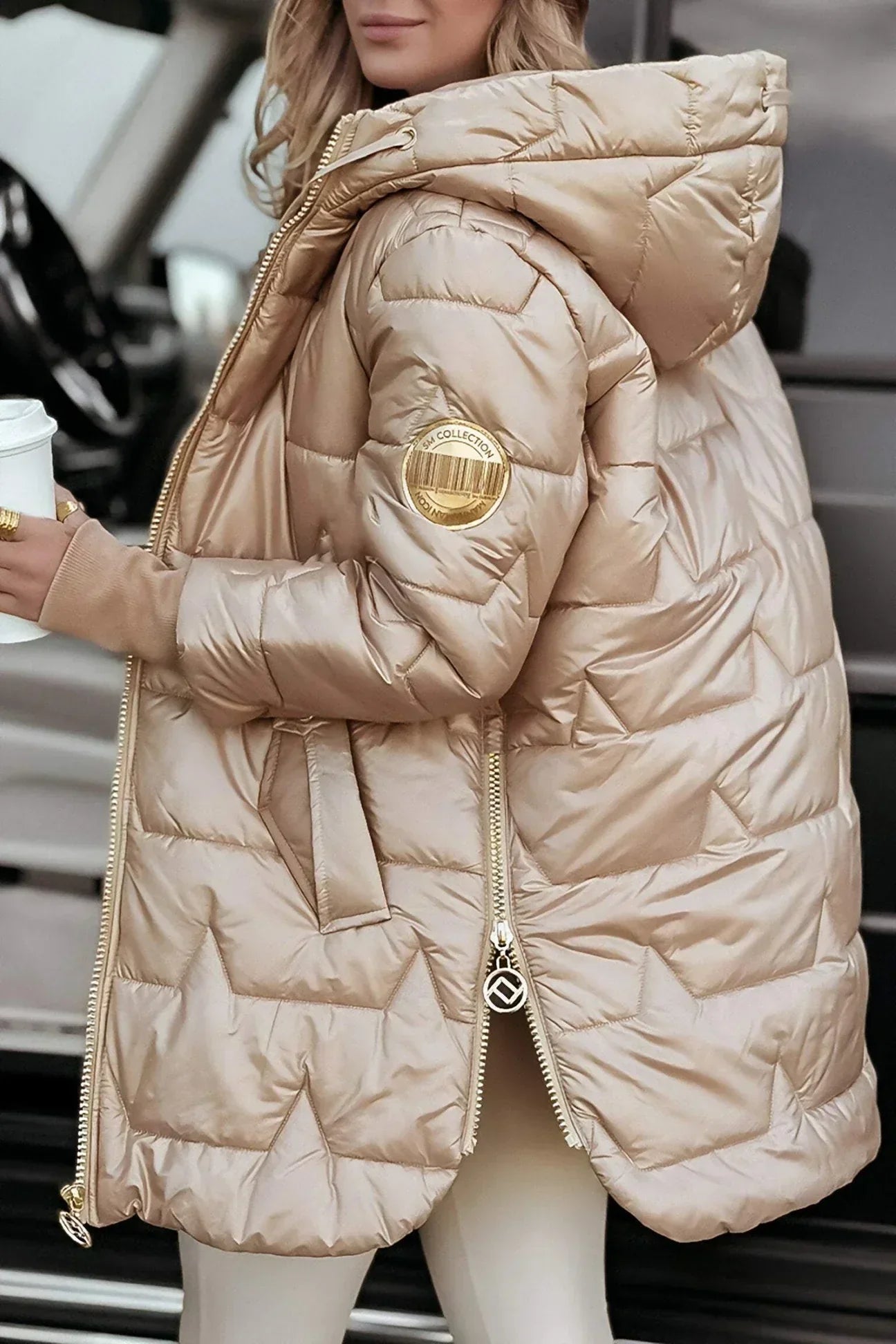 Avery - Luxe Hooded Puffer Coat-15550920327541-Mirella Fiore
