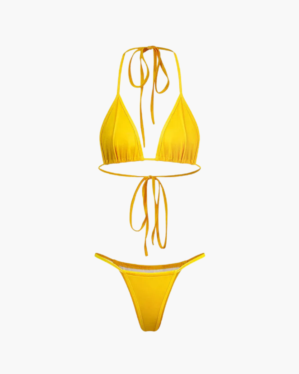 Azurie – Three-piece style – Mesh wrap bikini set-15133655957877-Nancy & Mae Savannah