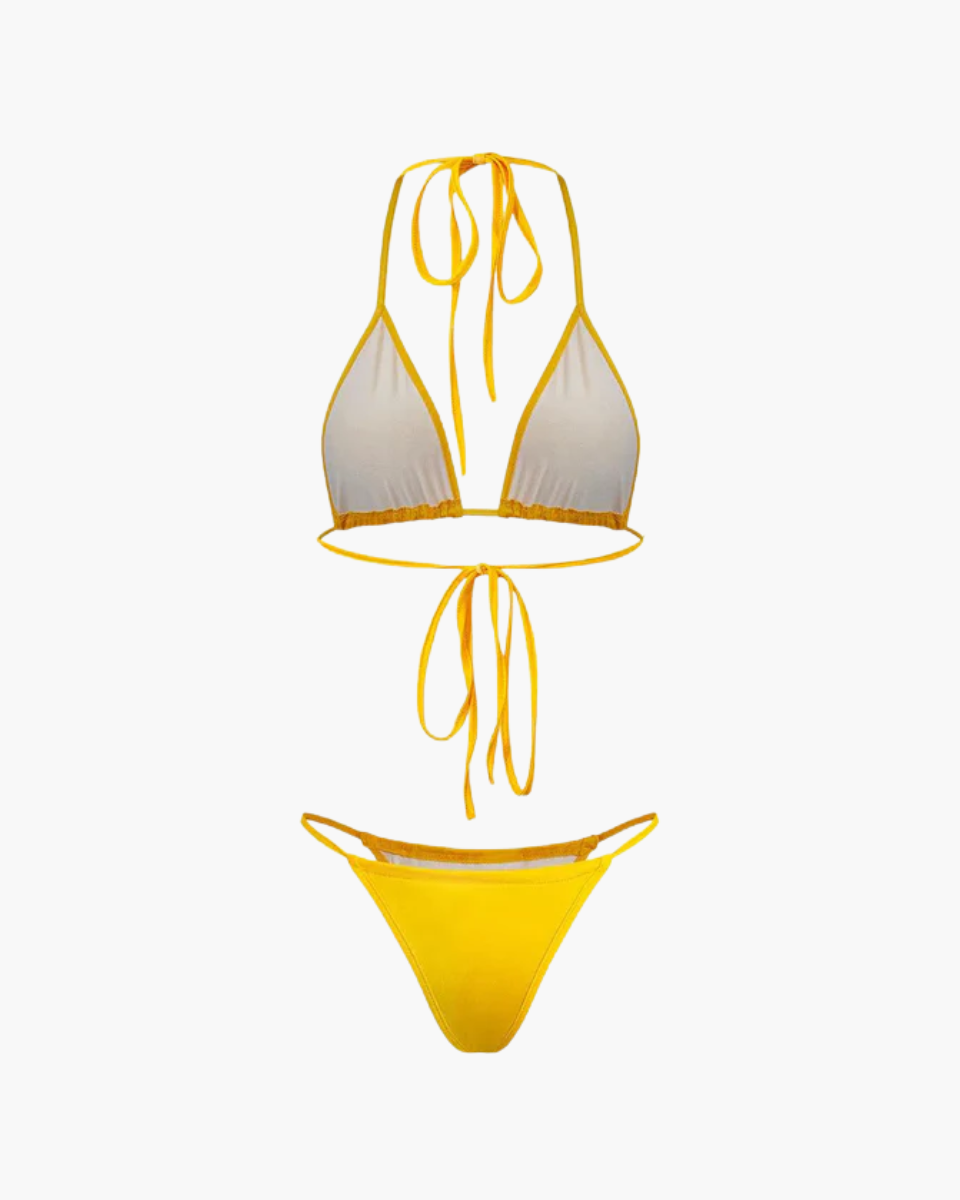 Azurie – Three-piece style – Mesh wrap bikini set-15133655957877-Nancy & Mae Savannah