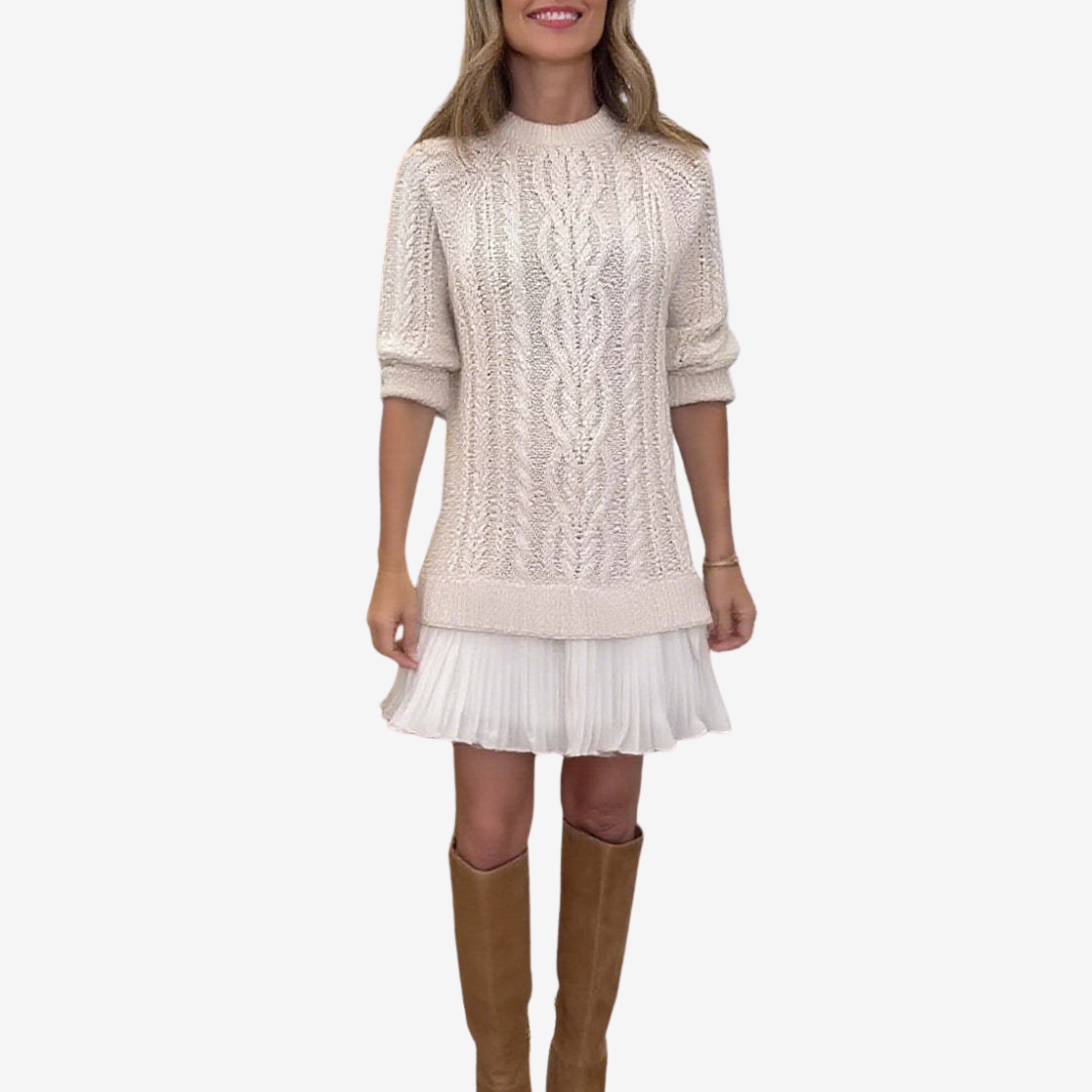 BEA - Knitted Sweater Dress-15519827067253-Nancy & Mae Savannah