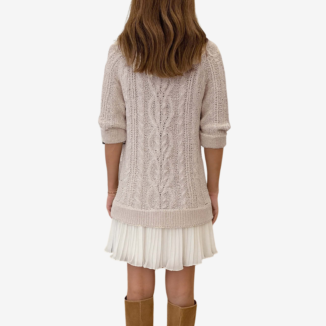 BEA - Knitted Sweater Dress-15519827067253-Nancy & Mae Savannah