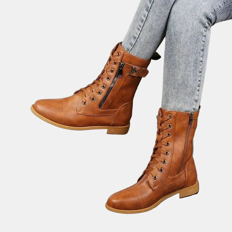 Bailey - Round Toe Fall Boots-15520005554549-Mirella Fiore
