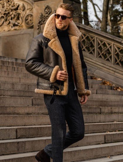 Balboa - Premium Sheepskin Leather Jacket-15553975976309-Mirella Fiore