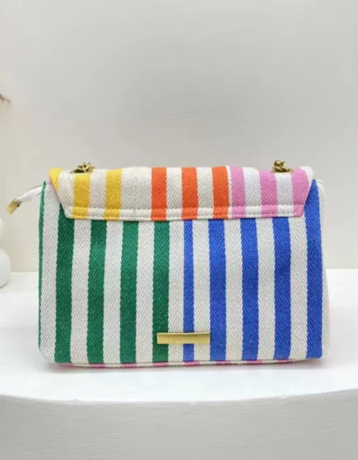 Bellanima – Vibrant striped weave – Shoulder bag-15133817602421-Nancy & Mae Savannah