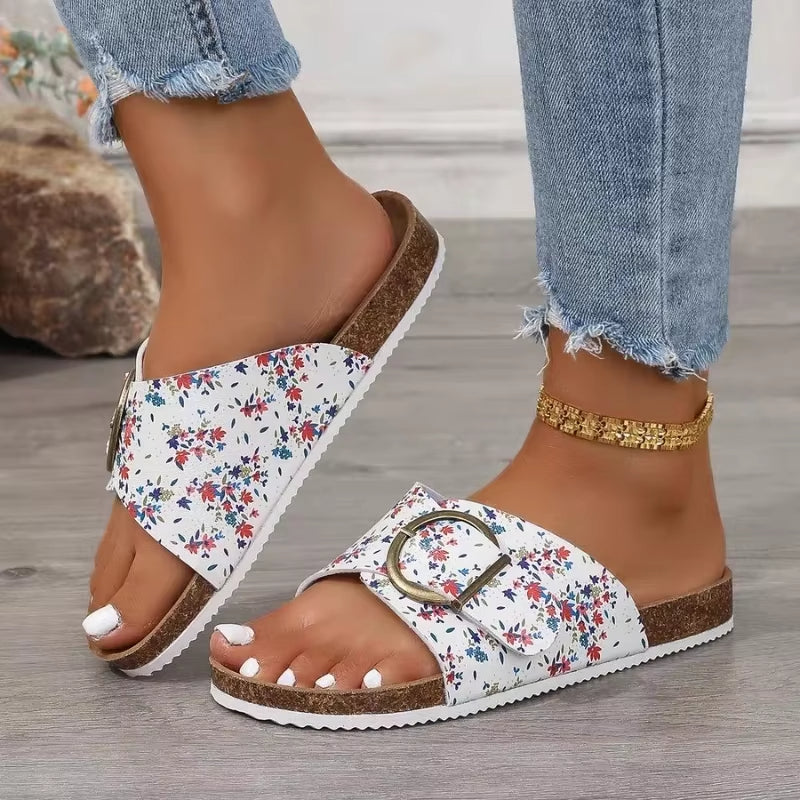 Bellevue - Buckle Mule Slide-15547822997877-Mirella Fiore
