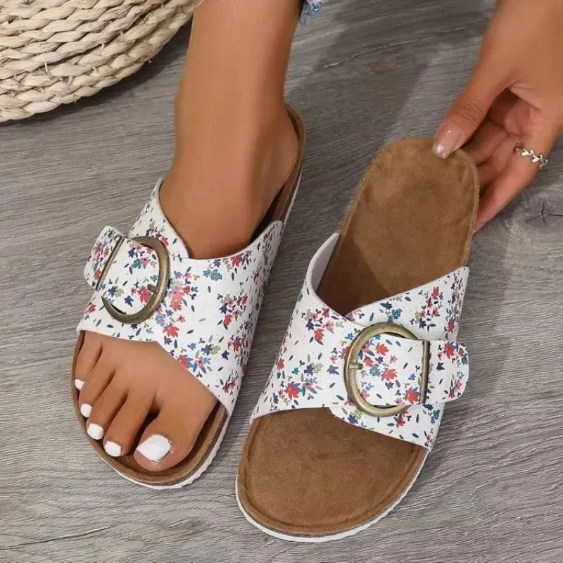 Bellevue - Buckle Mule Slide-15547822997877-Mirella Fiore