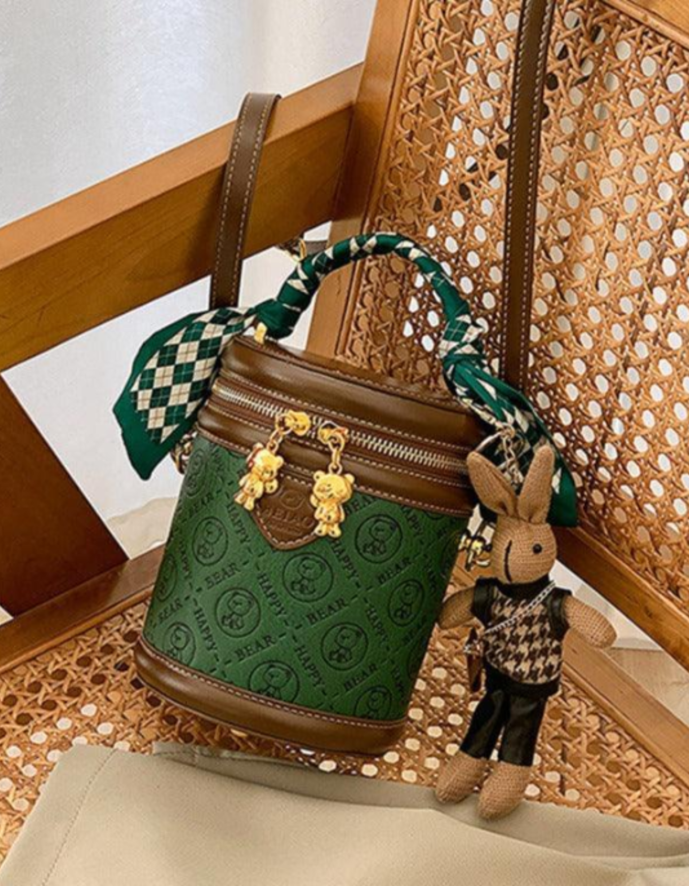 Belloretta – Monogram bunny detail – Crossbody handbag-15209173778805-Nancy & Mae Savannah