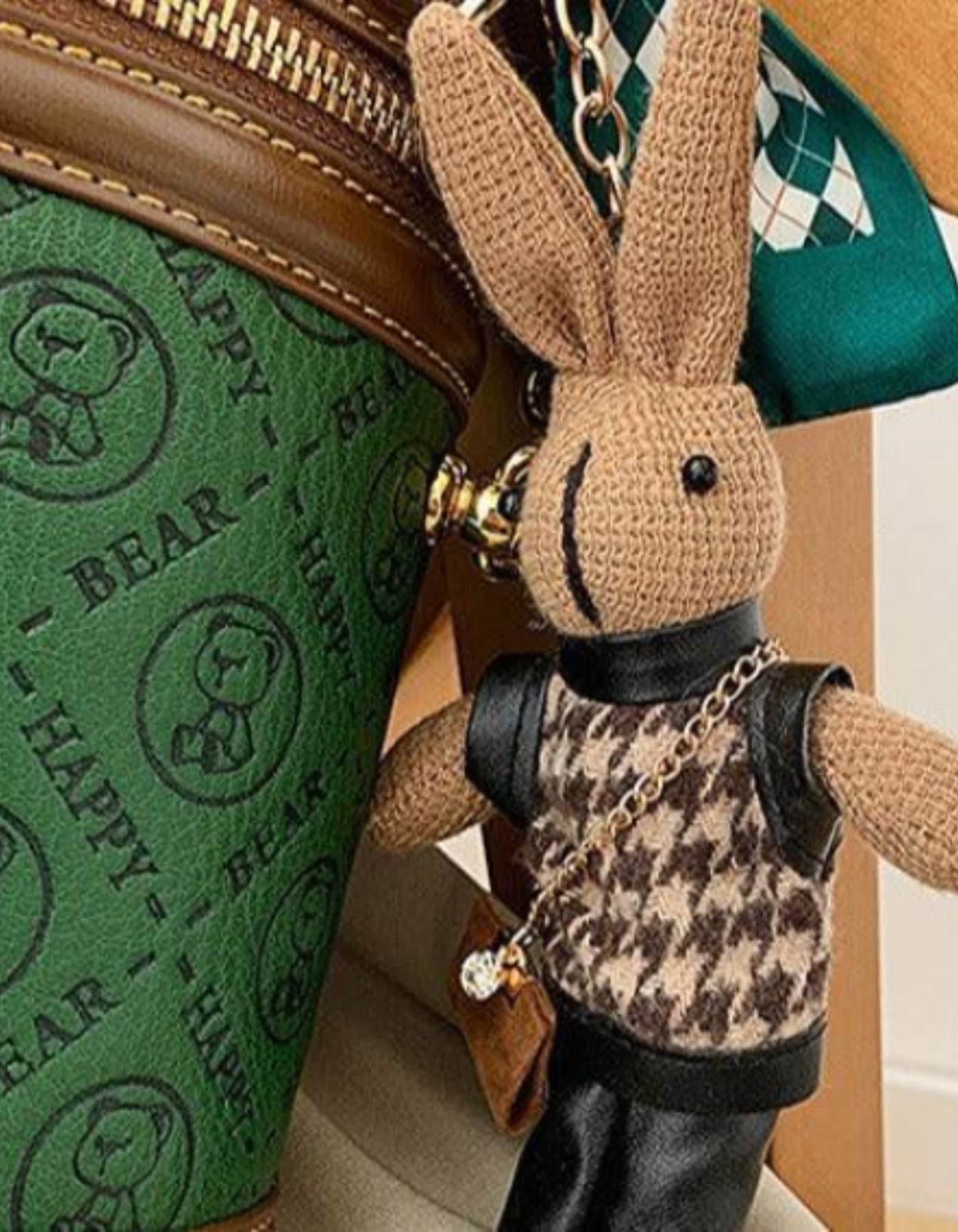 Belloretta – Monogram bunny detail – Crossbody handbag-15209173778805-Nancy & Mae Savannah