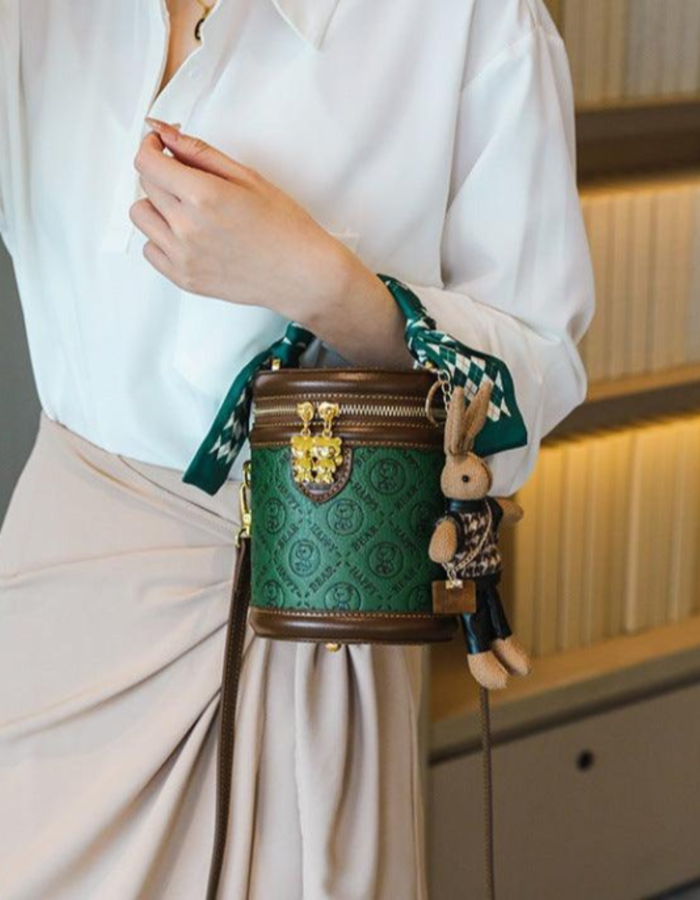 Belloretta – Monogram bunny detail – Crossbody handbag-15209173778805-Nancy & Mae Savannah