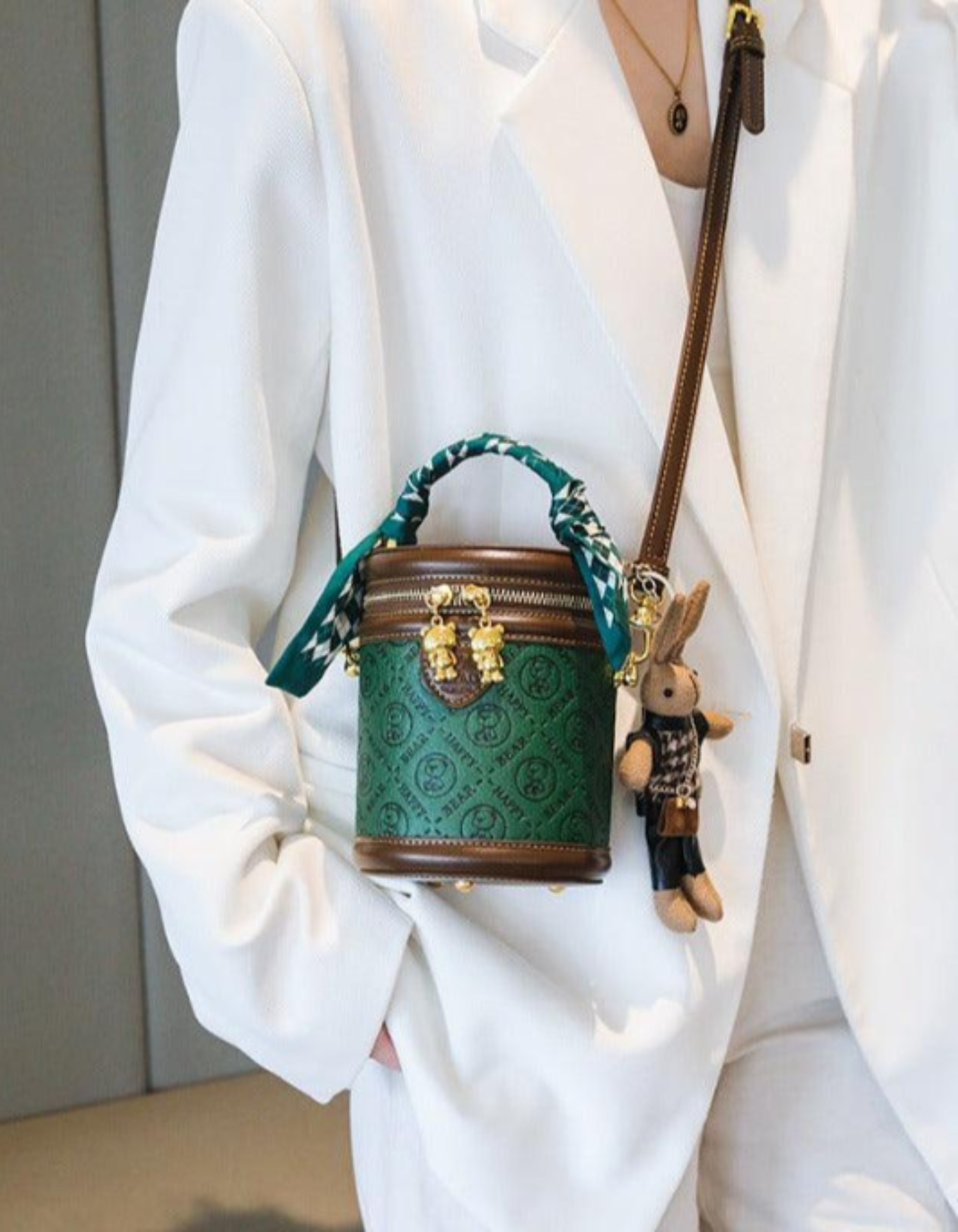 Belloretta – Monogram bunny detail – Crossbody handbag-15209173778805-Nancy & Mae Savannah