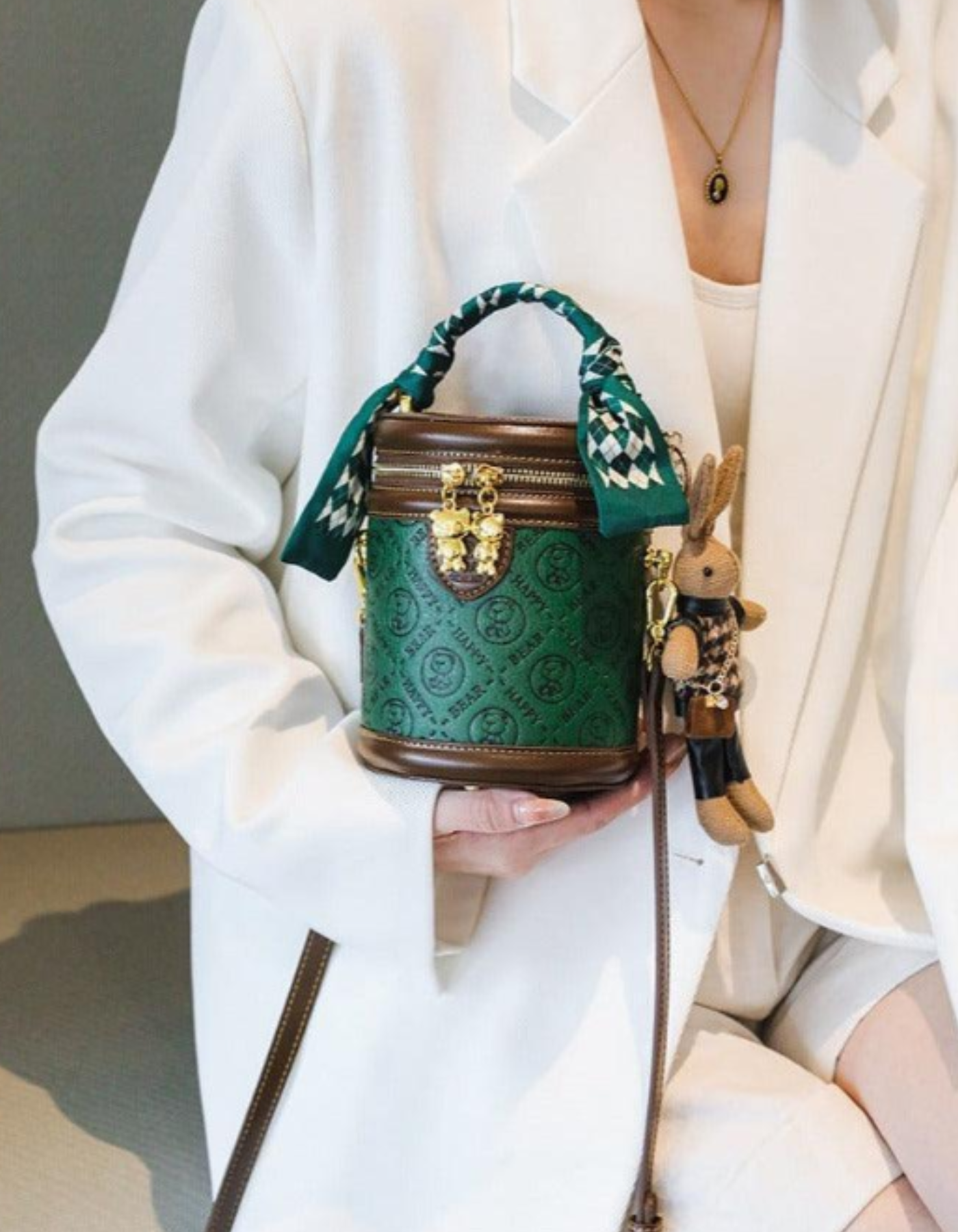 Belloretta – Monogram bunny detail – Crossbody handbag-15209173778805-Nancy & Mae Savannah