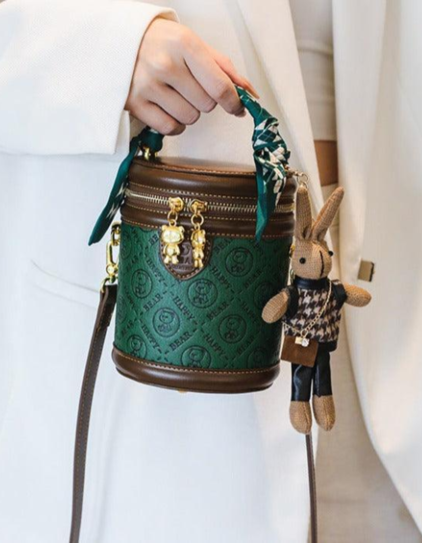 Belloretta – Monogram bunny detail – Crossbody handbag-15209173778805-Nancy & Mae Savannah