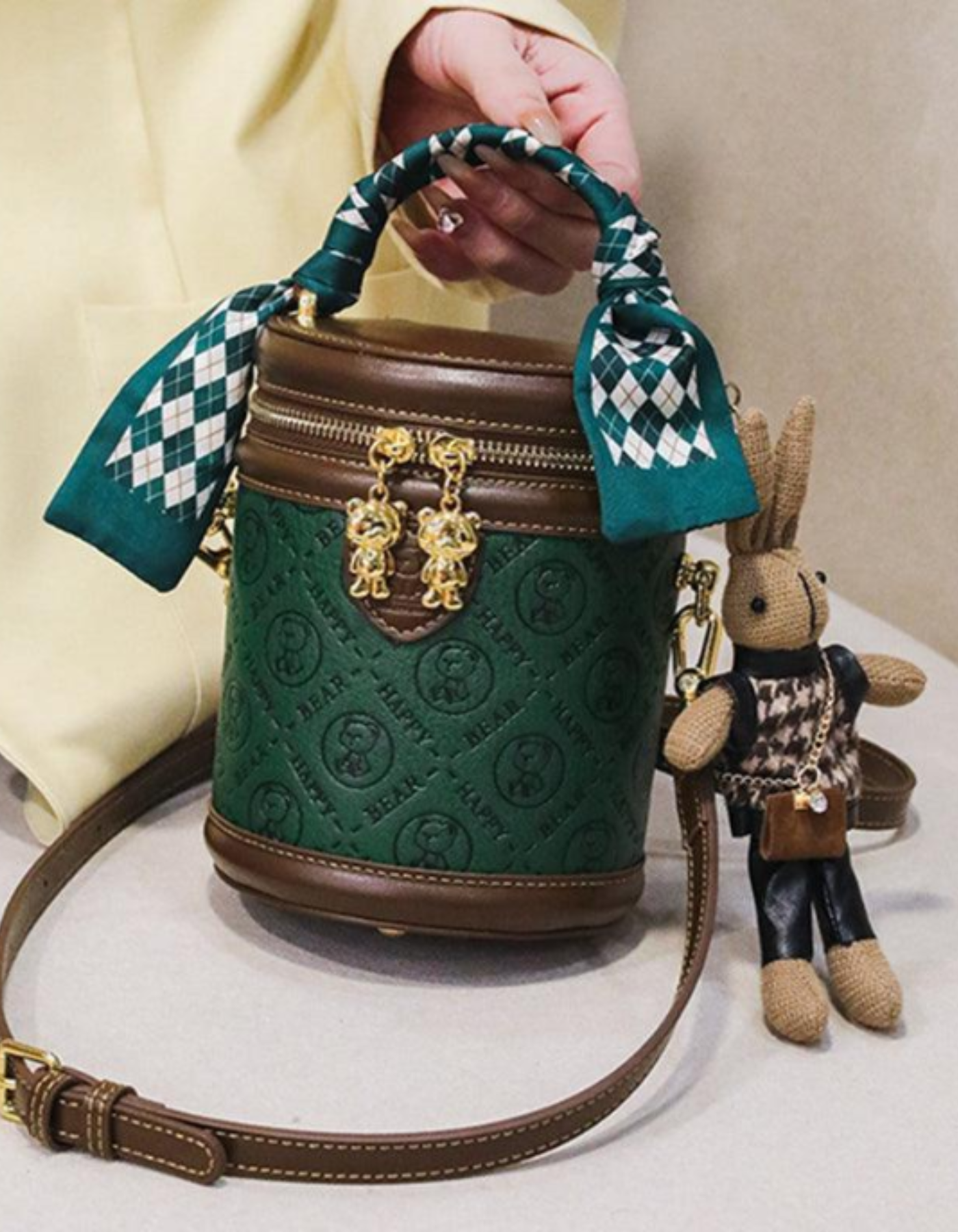 Belloretta – Monogram bunny detail – Crossbody handbag-15209173778805-Nancy & Mae Savannah