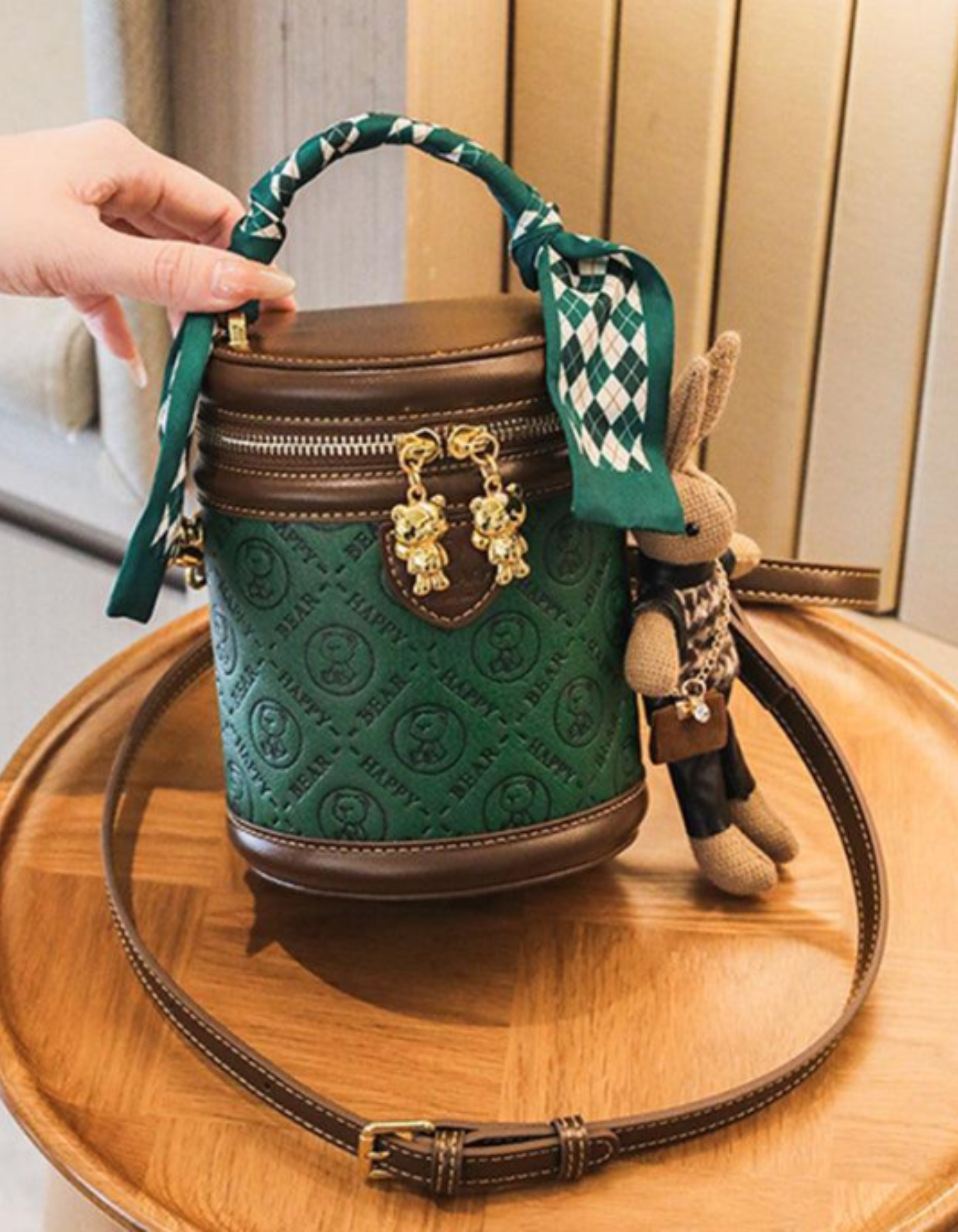 Belloretta – Monogram bunny detail – Crossbody handbag-15209173778805-Nancy & Mae Savannah