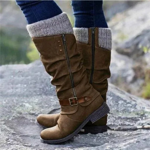 Beverly - Leather Boots-15548991668597-Mirella Fiore