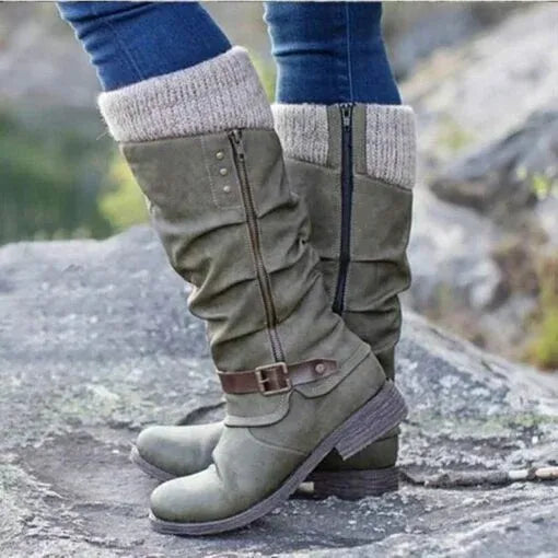 Beverly - Leather Boots-15548991668597-Mirella Fiore