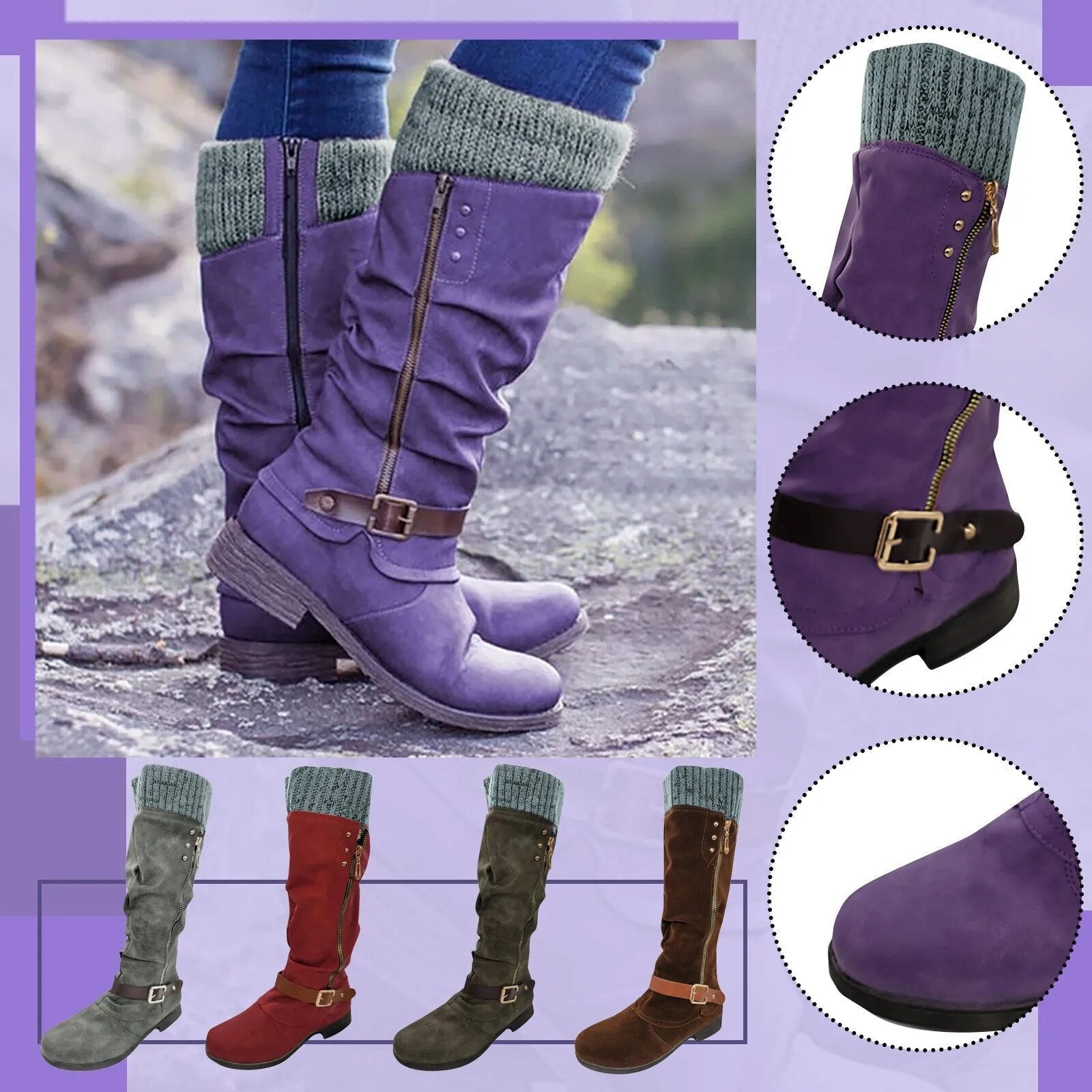 Beverly - Leather Boots-15548991668597-Mirella Fiore