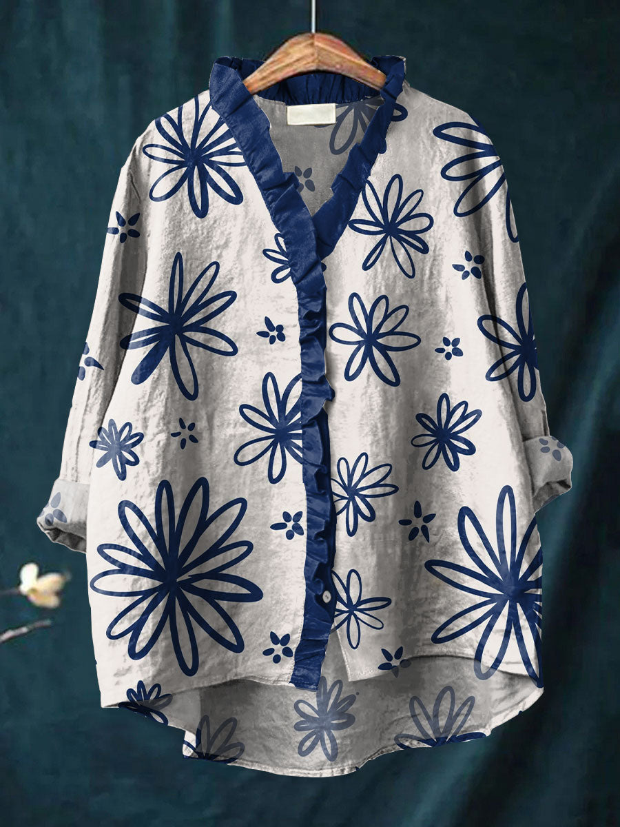 Bonnie - Floral Print Blouse-15542207250805-Nancy & Mae Savannah