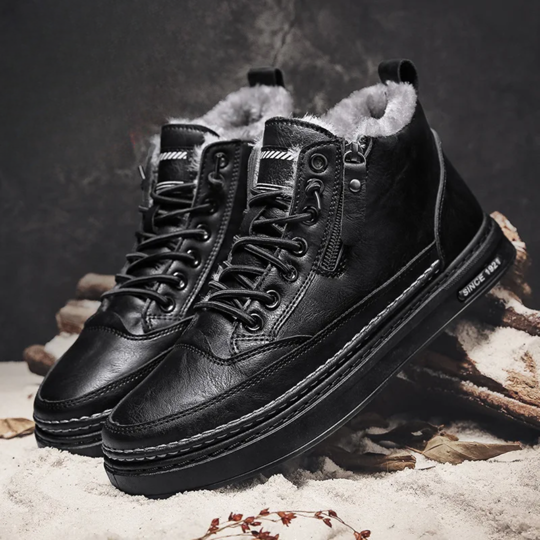 Bryson - Men's Leather Winter Boots-15550770151797-Mirella Fiore
