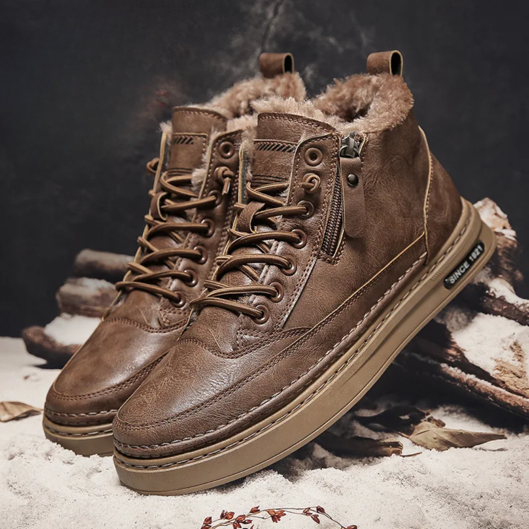 Bryson - Men's Leather Winter Boots-15550770151797-Mirella Fiore