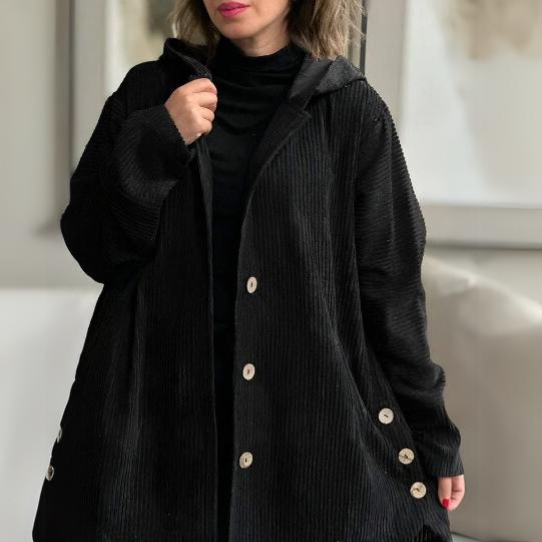 CALLISTA - Elegant Ribbed Jacket-15519825887605-Mirella Fiore