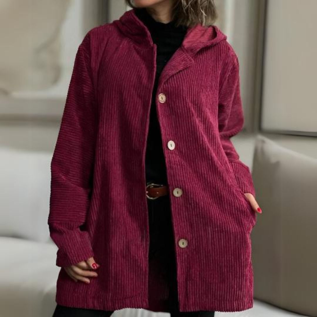 CALLISTA - Elegant Ribbed Jacket-15519825887605-Mirella Fiore