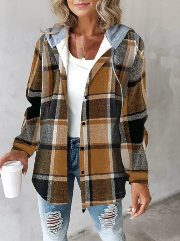 CAMDEN - PLAID HOODED SHACKET-15549014114677-Mirella Fiore