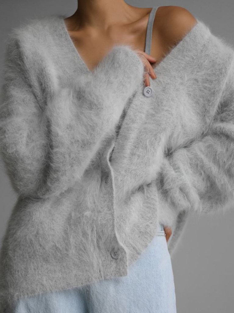 CELESTE - LUXE FUZZY CARDIGAN-15549013393781-Mirella Fiore