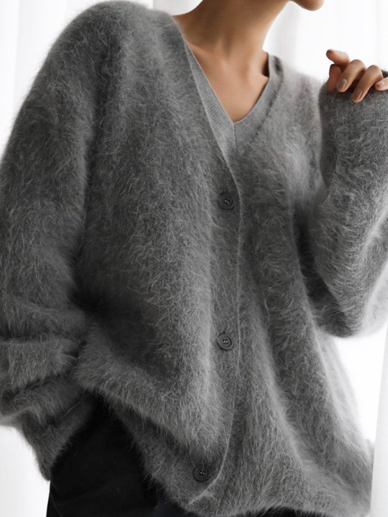 CELESTE - LUXE FUZZY CARDIGAN-15549013393781-Mirella Fiore