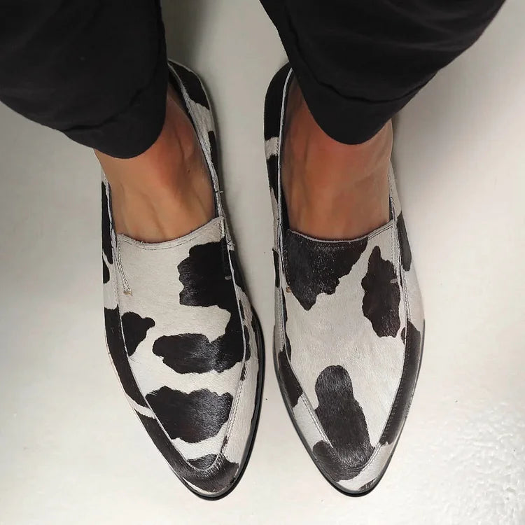 CLEMENTINA - COW PRINT SLIP-ONS-15553866793333-Mirella Fiore