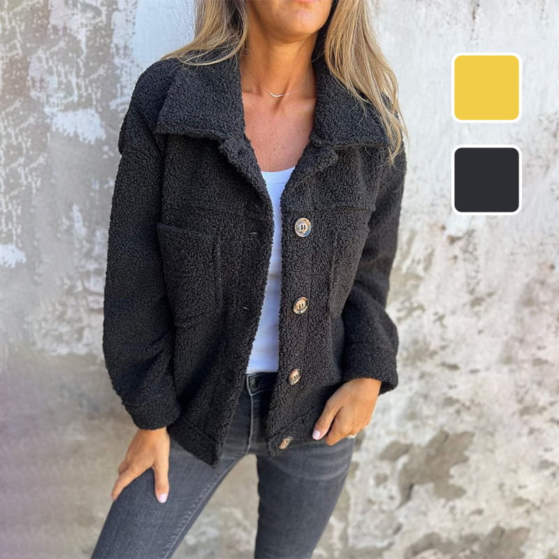 Calla - Cozy Sherpa Button-Up Jacket-15550918951285-Mirella Fiore