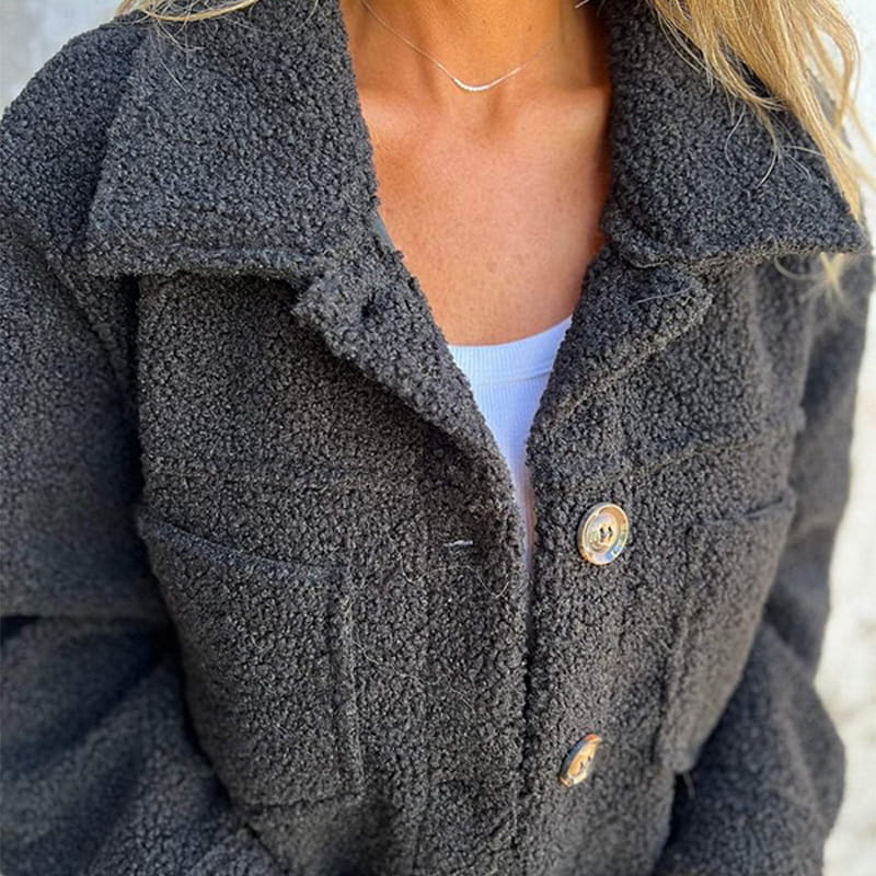 Calla - Cozy Sherpa Button-Up Jacket-15550918951285-Nancy & Mae Savannah